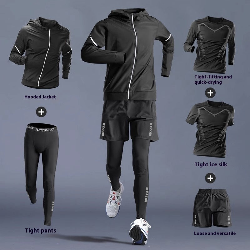 Running Gym Clothes Outdoor Quick-dry Clothes Tight Long Sleeve T-shirt Training Wear